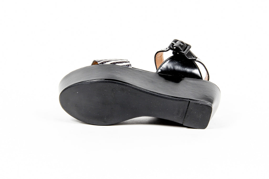 Sandalo flatform da donna Robert Clergerie Paris FRAKS RAY JAZZ NOIR DBL PDR