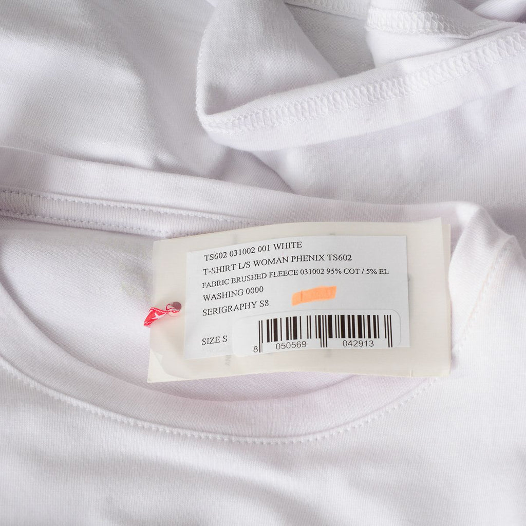 Andrew Charles By Andy Hilfiger T-shirt da donna LS TS602 031002 PHENIX WHITE S8