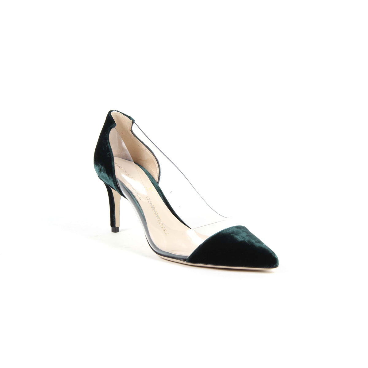 Décolleté da donna V 1969 Italia 3105124 VELLUTO 301 VERDE