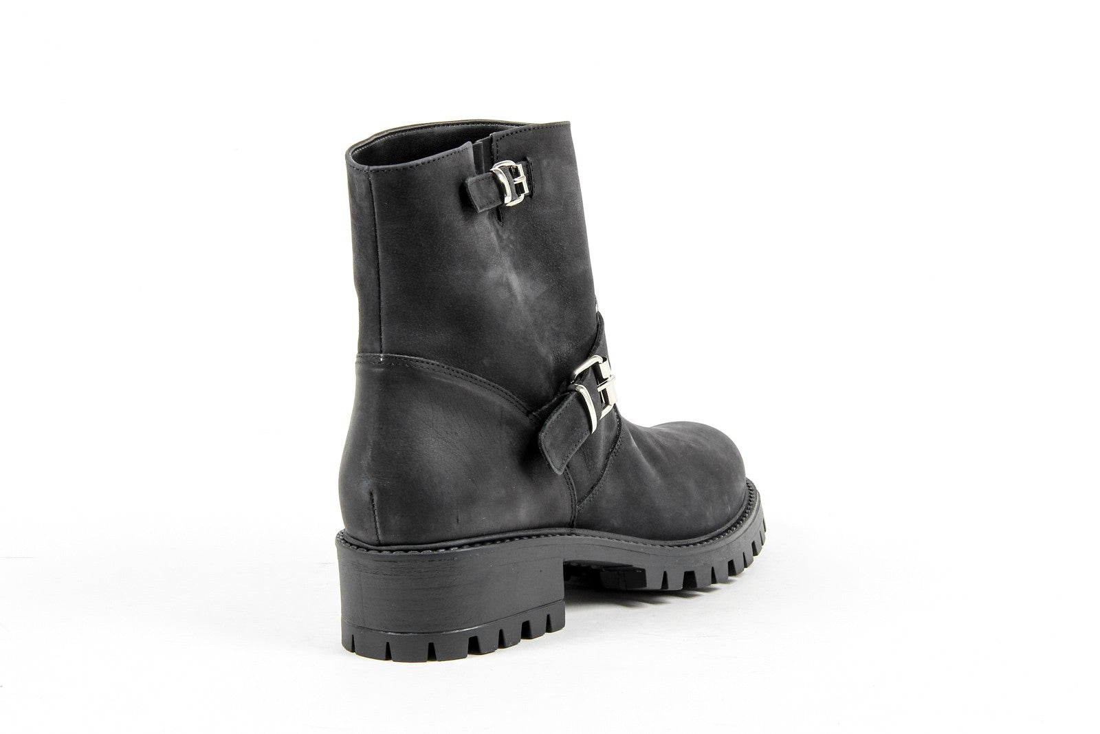 V 1969 Italia Womens Short Boot B1441 NABUK NERO