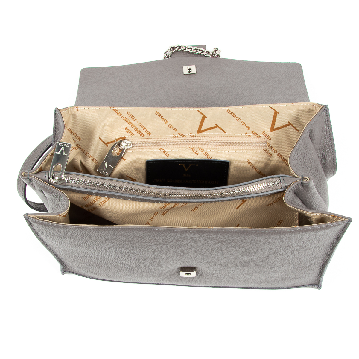 V 1969 Italia Borsa da donna grigia ELLY