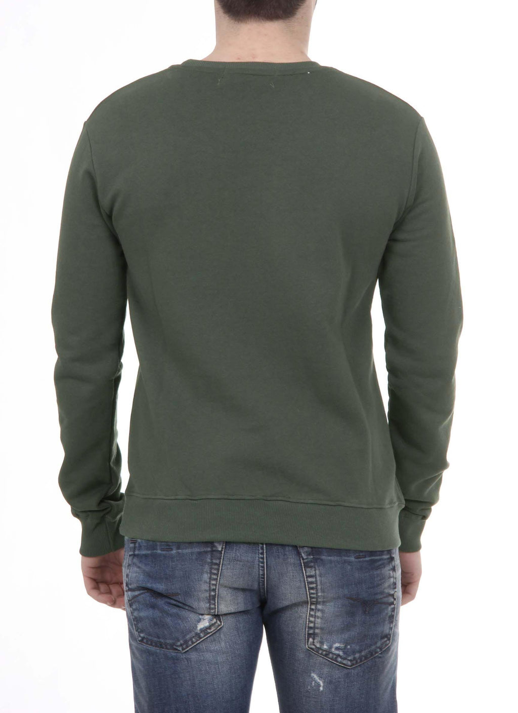 V 1969 Italia Maglione Uomo ART. 4469 VERDE MILITARE