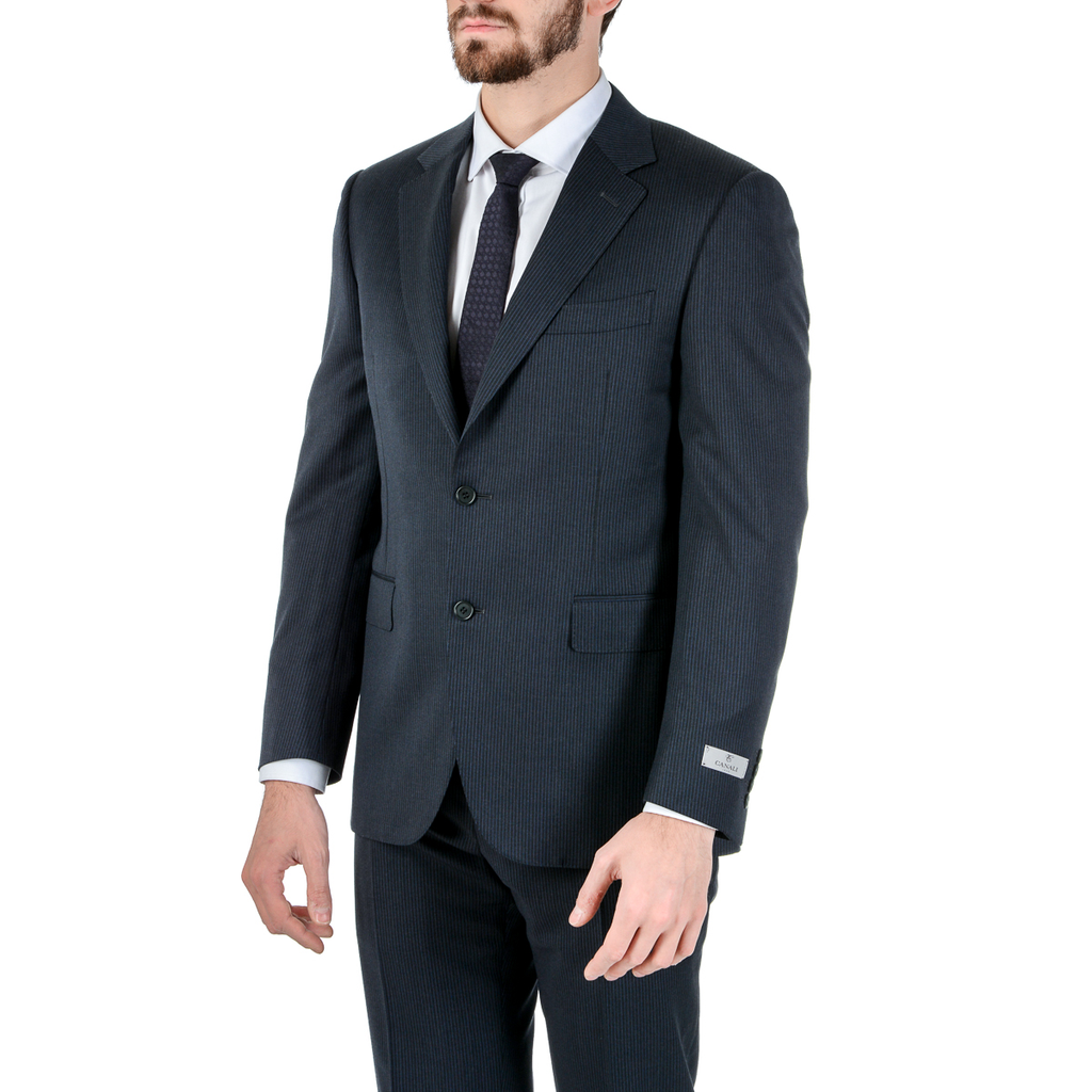Abito da uomo Canali maniche lunghe grigio scuro