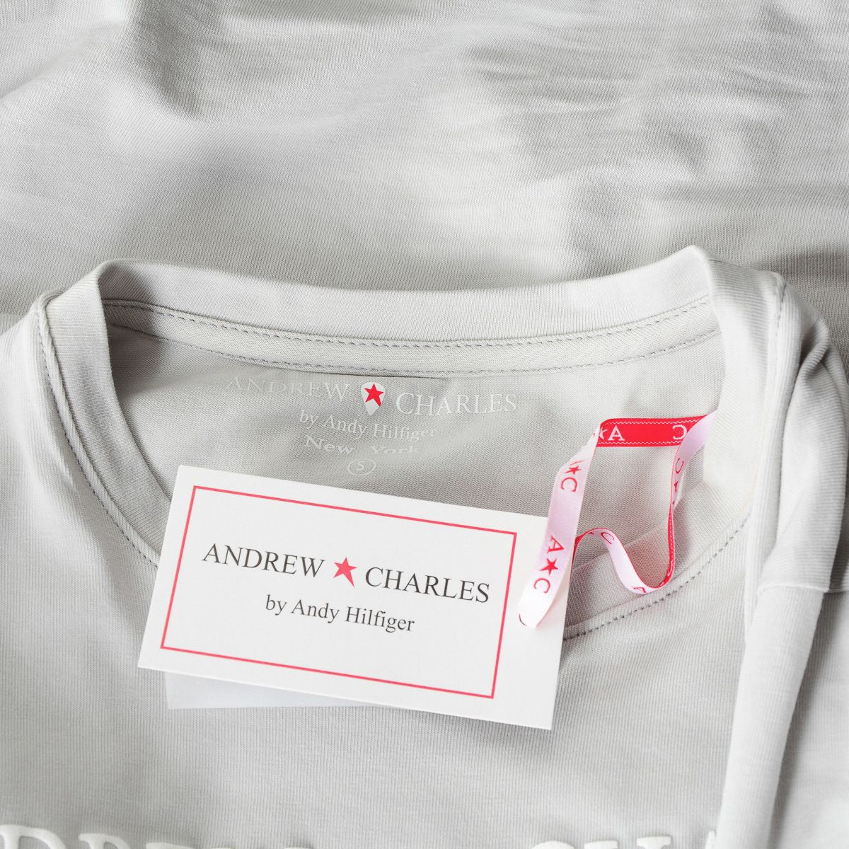 Andrew Charles By Andy Hilfiger T-shirt da donna TS501 03 1002 TARANA GRIGIO CHIARO S14