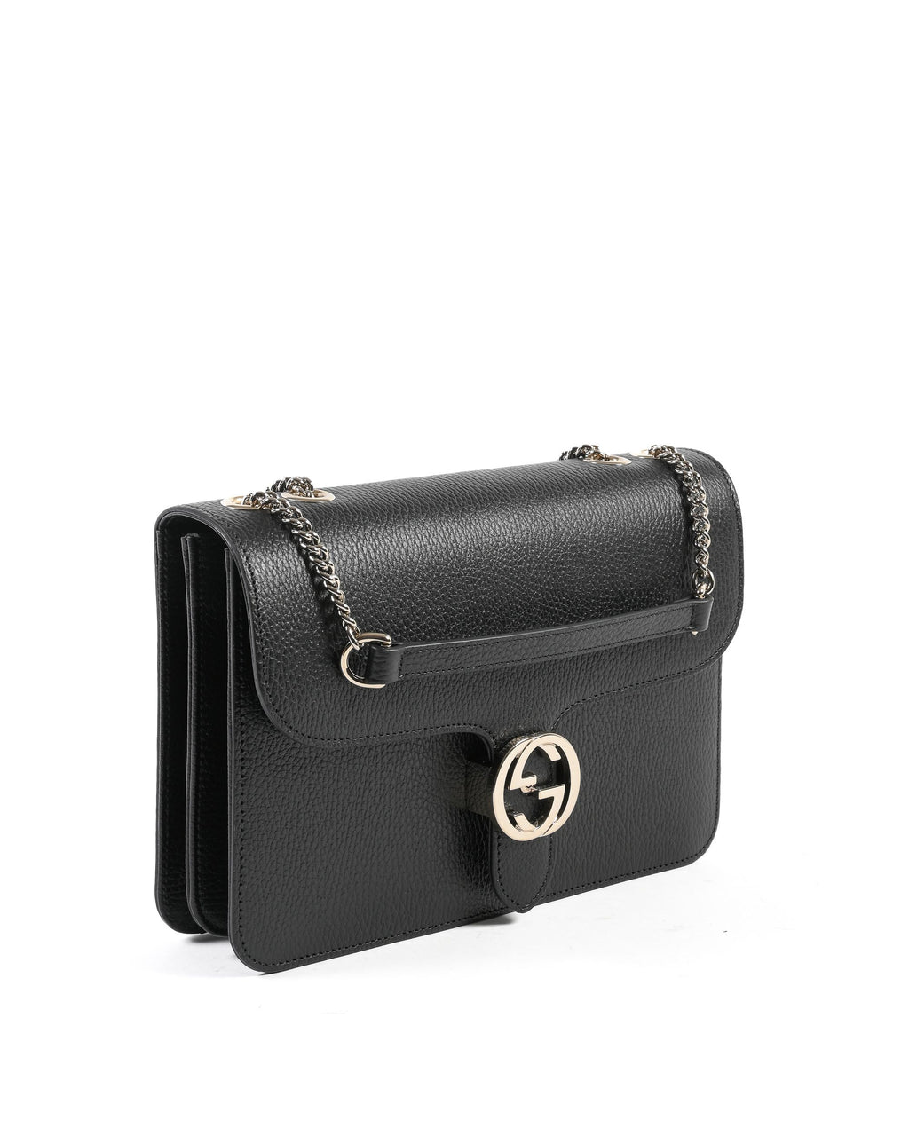 Borsa Gucci Interlocking in pelle con catena 510303 CAO0G 1000