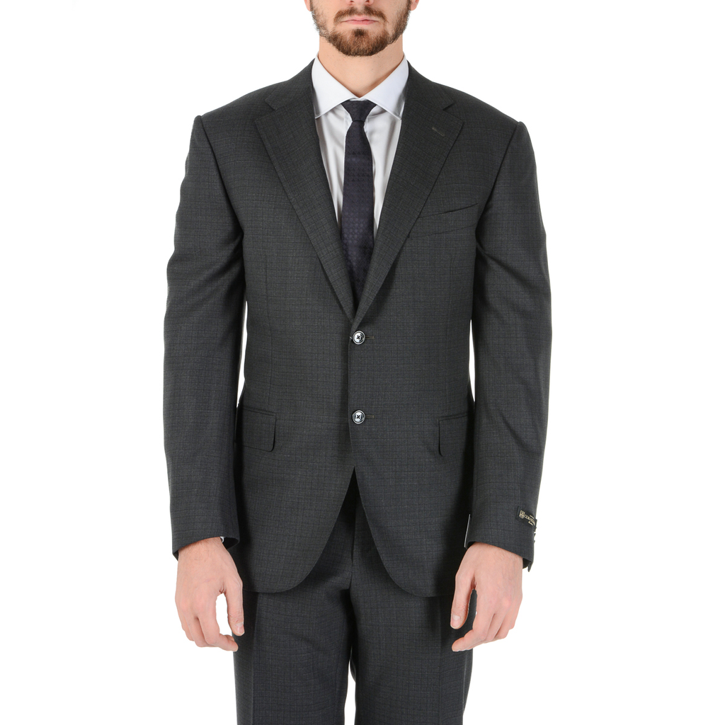 Abito da uomo Corneliani maniche lunghe blu scuro Super 160's