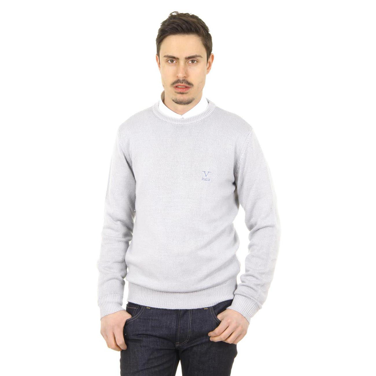 Maglione uomo girocollo V 1969 Italia 9802 GIROCOLLO GRIGIO MEDIO