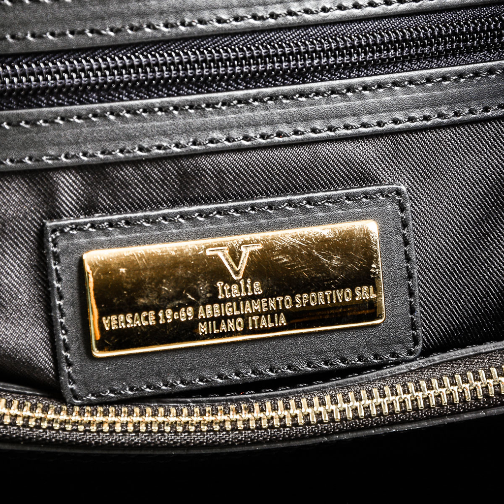 V 1969 Italia Borsa da donna nera CRETA