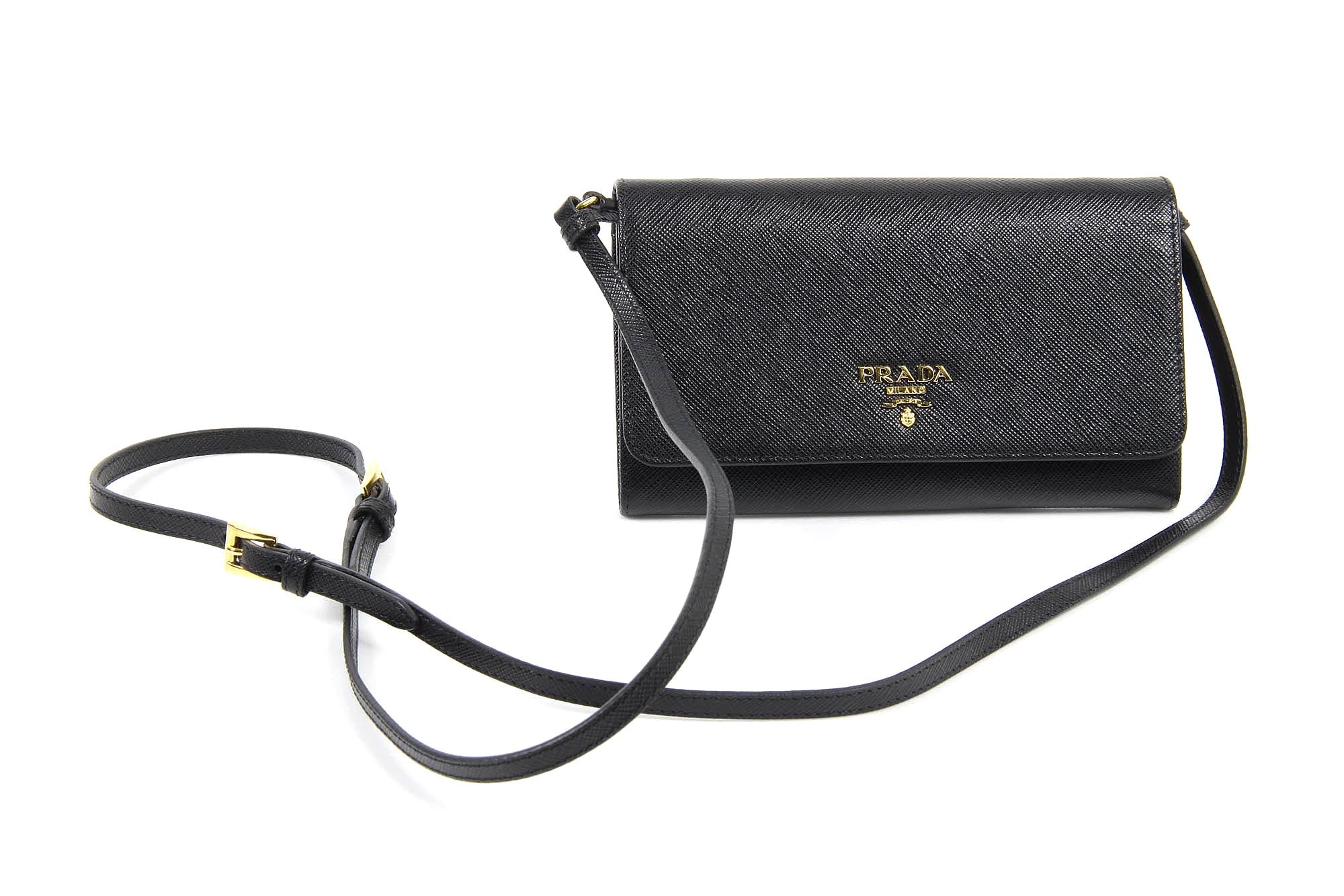 Pochette Prada 1MT437 Nero Saffiano Metallo