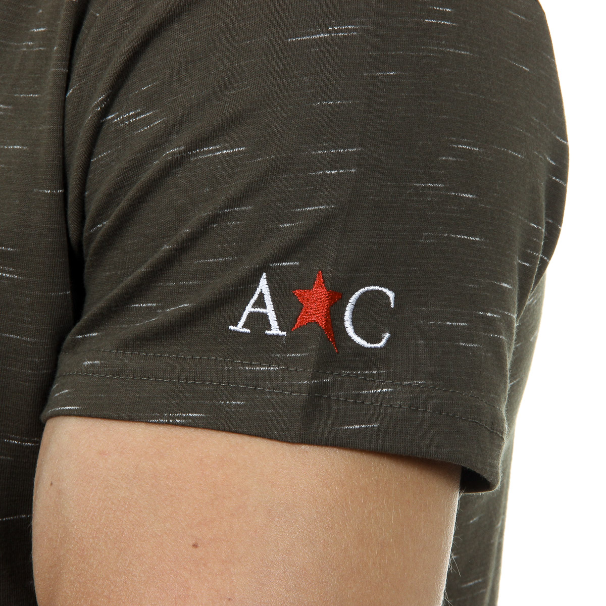 Andrew Charles T-shirt da uomo a maniche corte con scollo rotondo, verde scuro JACK
