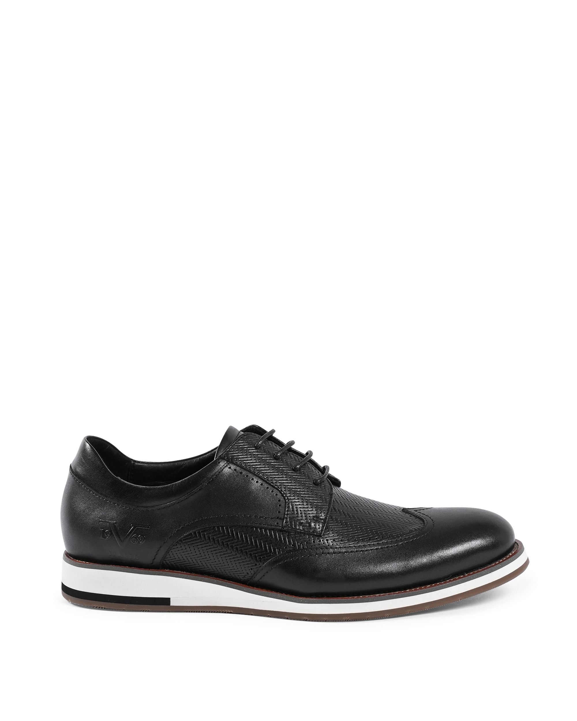 19V69 Italia Uomo Brogue Nero YO ZD28-H27 NERO
