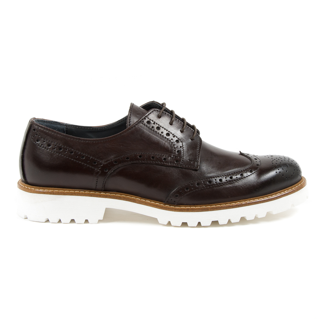 Andrew Charles Scarpe Brogue da uomo marrone scuro EDWIN