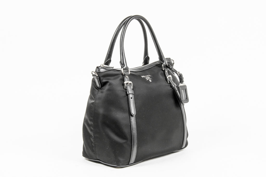 Borsa a mano Prada Ladies BR5116 in tessuto e vitello morbido