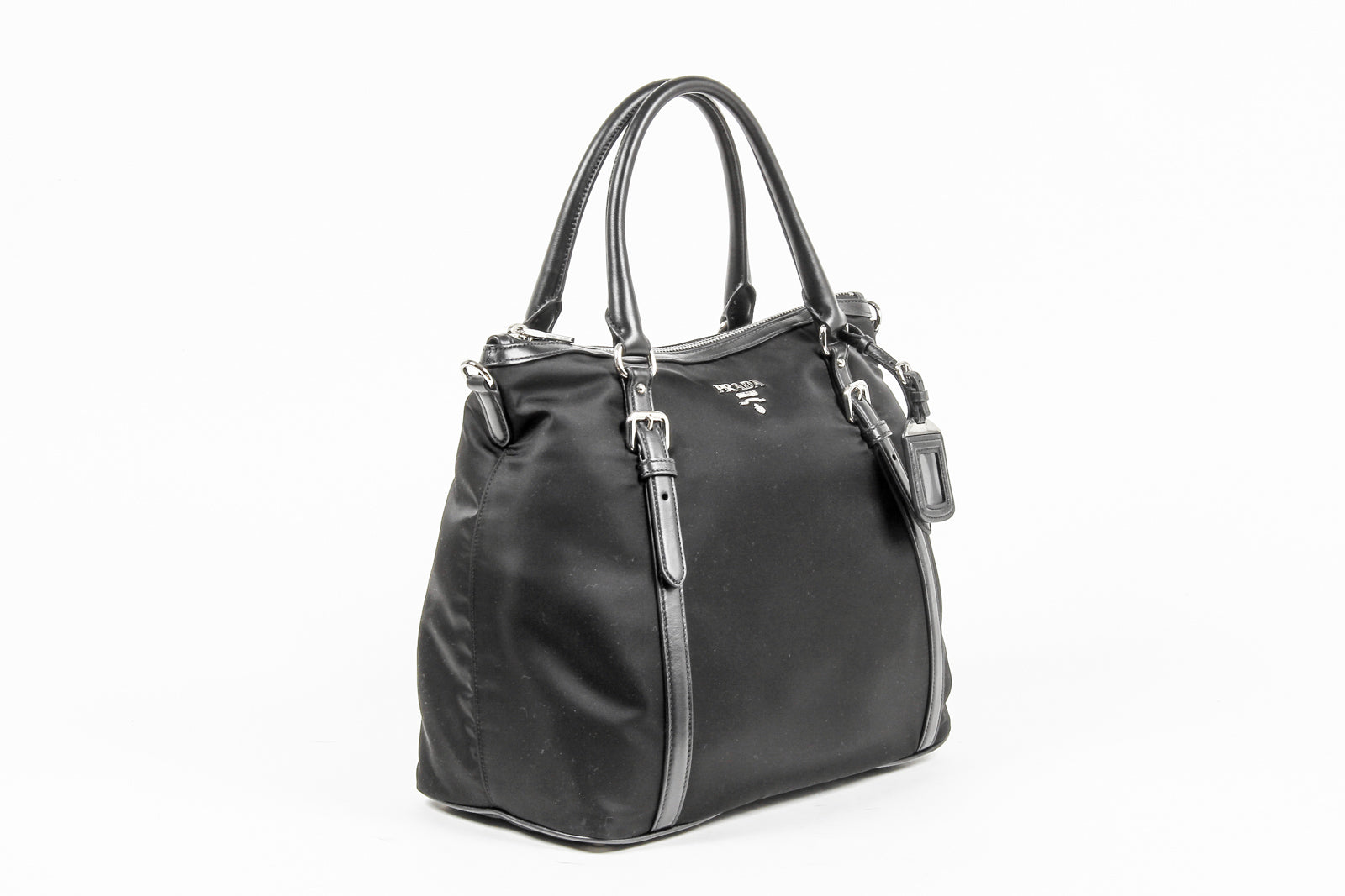 Borsa a mano Prada Ladies BR5116 in tessuto e vitello morbido