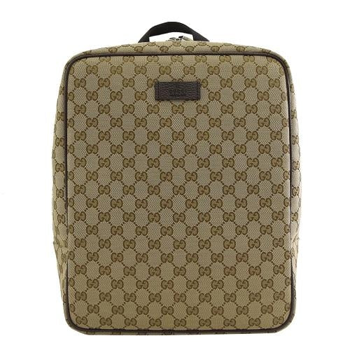 Zaino da uomo Gucci GG Original in tela beige marrone
