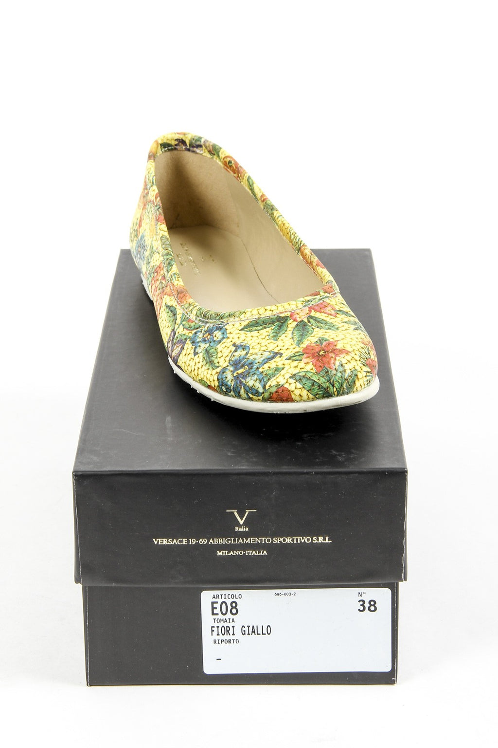 V 1969 Italia Ballerina da donna E08 FIORI GIALLO