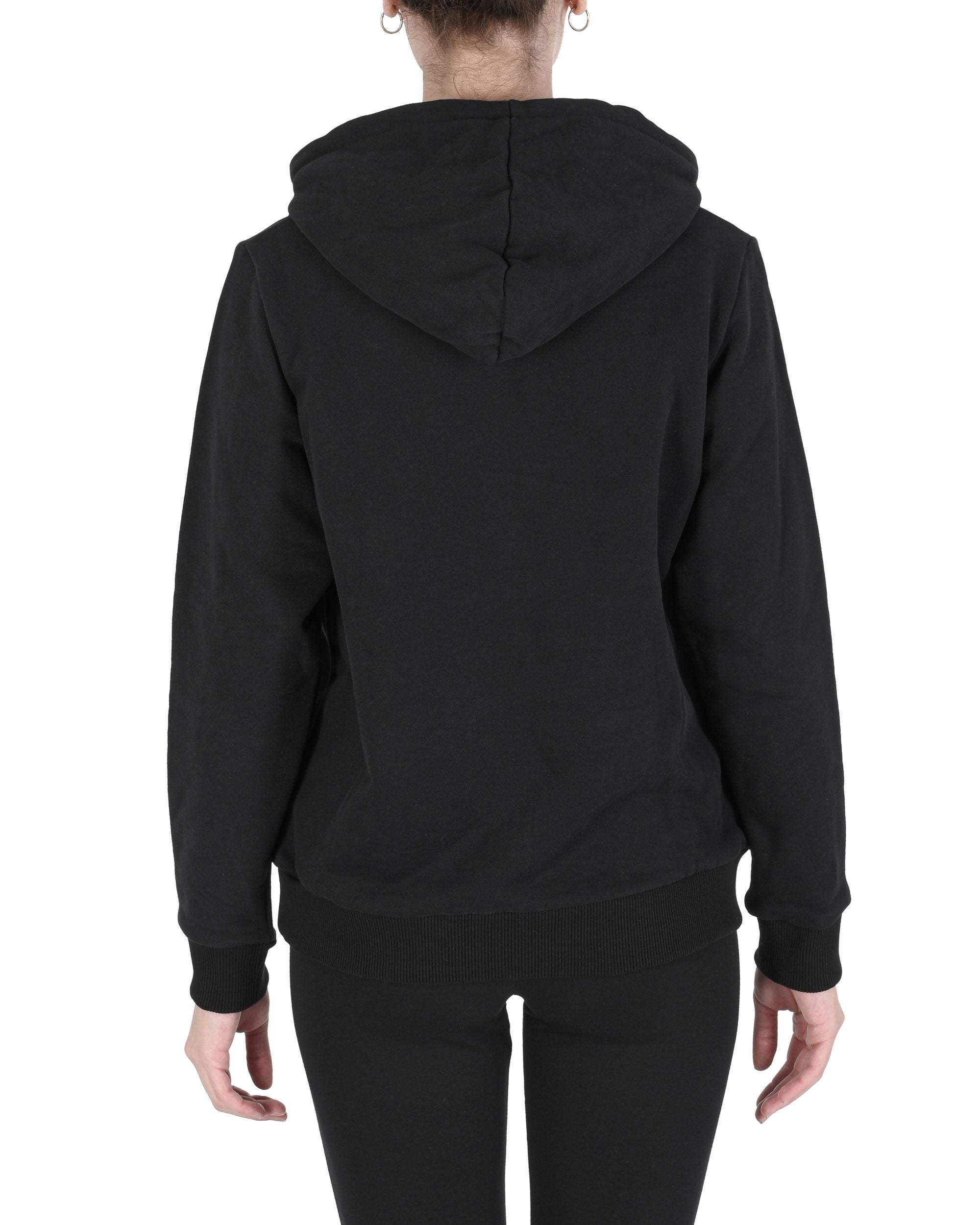 19V69 Italia Felpa con cappuccio da donna ZEBIE BLACK