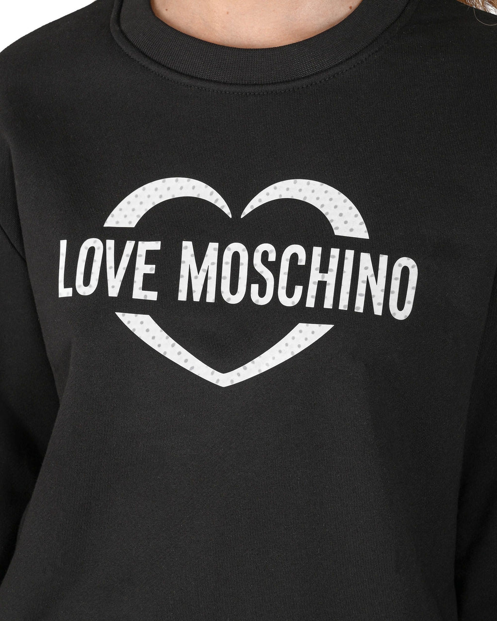 Felpa da donna Love Moschino W 6 306 55 M 4055 C74 NERO