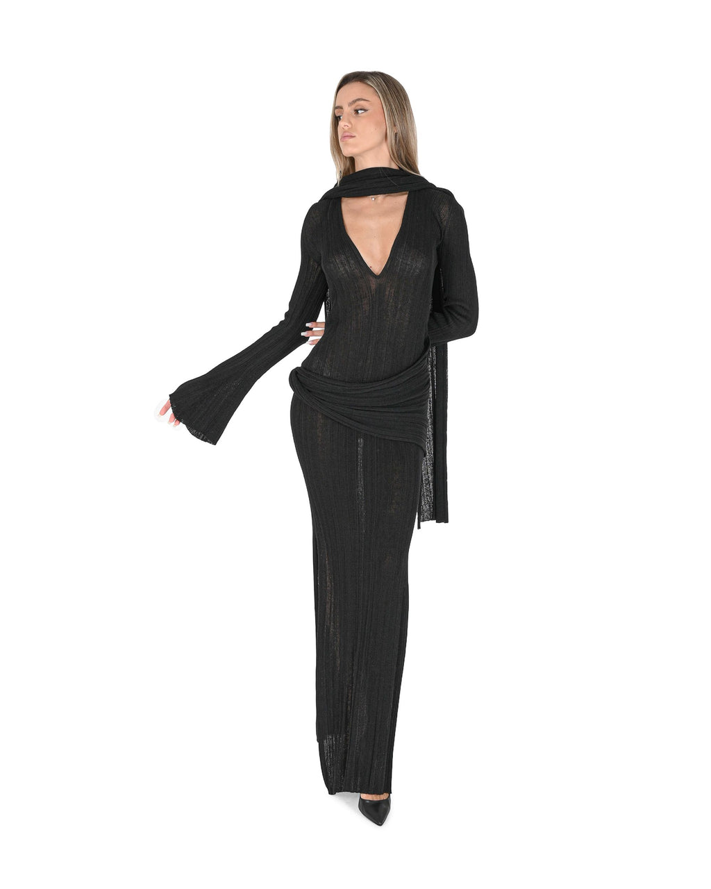 Abito da donna Aya Muse AMPF2403 NERO 801