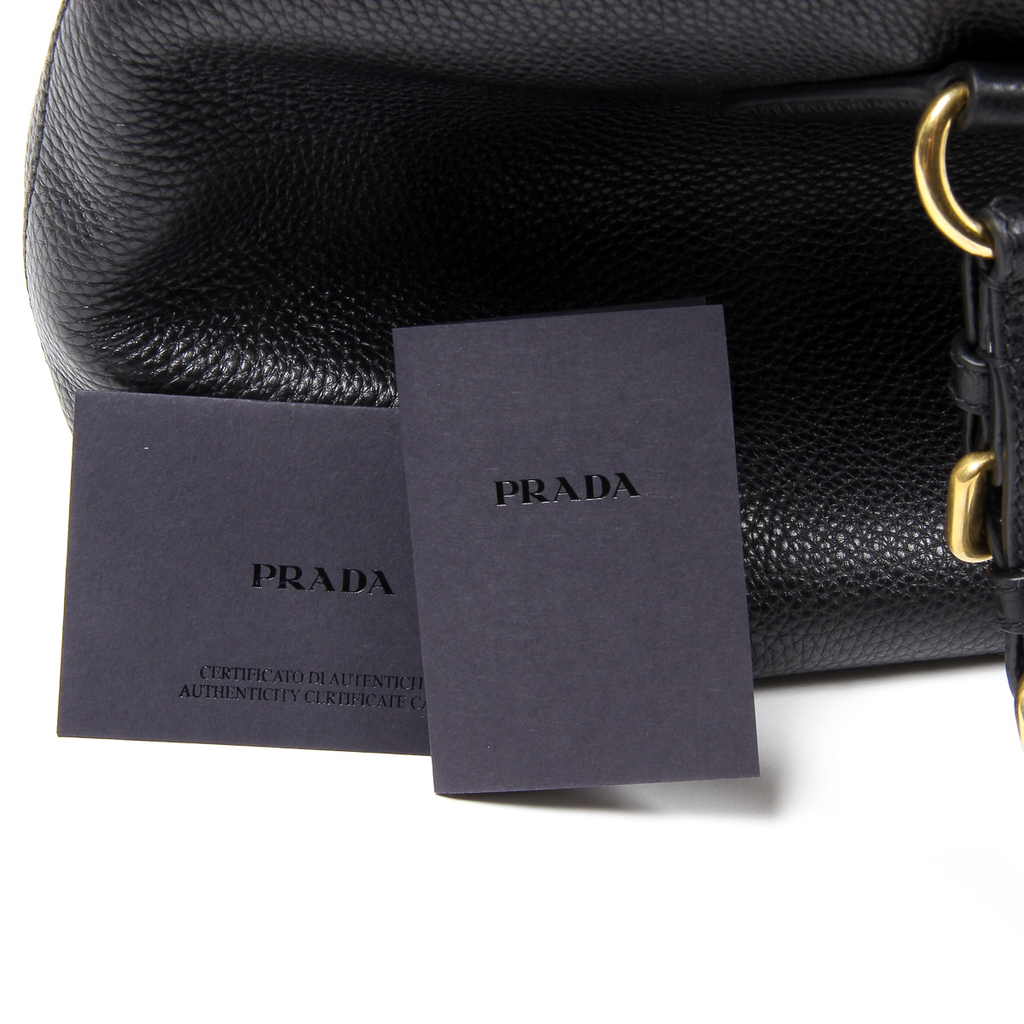 Borsa a mano Prada da donna 1BG043 2E8K F0002 NERO VITELLO PHENIX