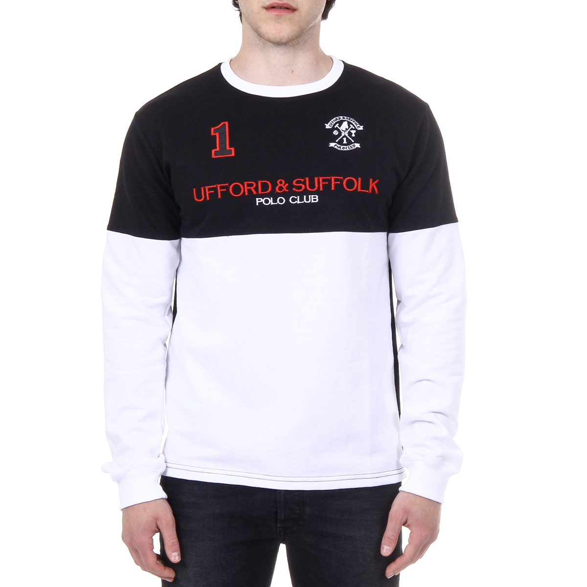 Maglione da uomo a maniche lunghe con scollo tondo Ufford & Suffolk Polo Club