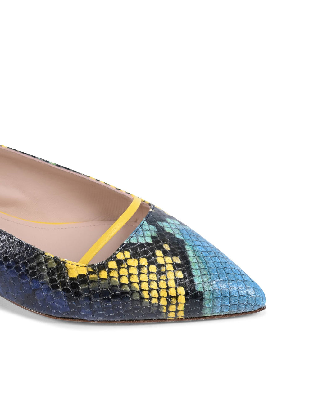 Brenda Flat Python - Blu/Giallo 