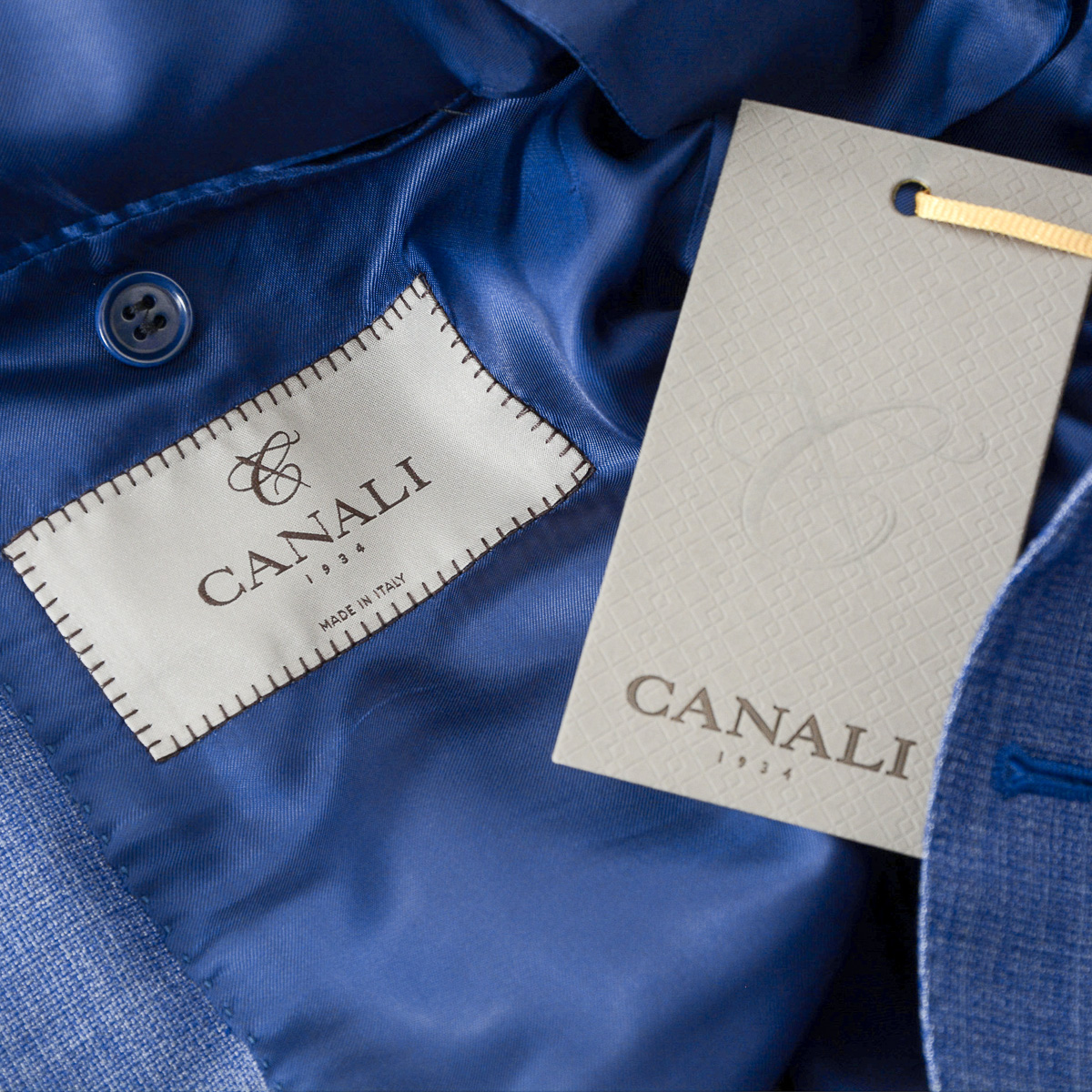 Abito da uomo Canali maniche lunghe blu