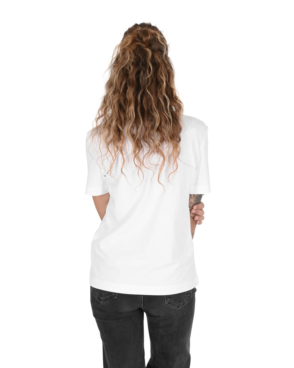 T-shirt da donna Love Moschino W 4 H06 33 M 3876 A00 BIANCO OTTICO