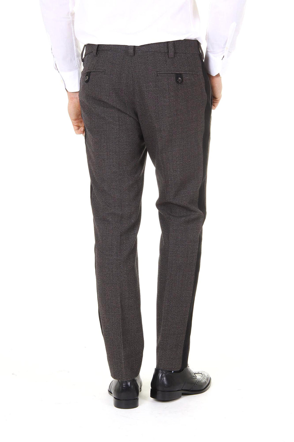 Pantaloni da uomo Dolce & Gabbana Lambretta lana vergine G4M6AX FQ3DX S8102