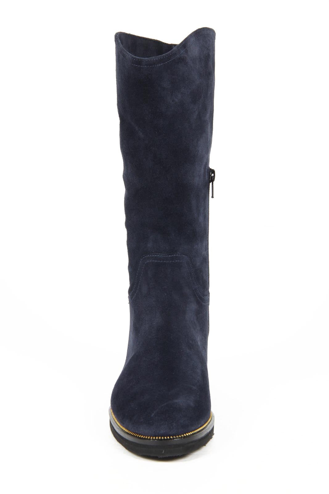 V 1969 Italia Stivali da donna B1490 VELOUR BLU