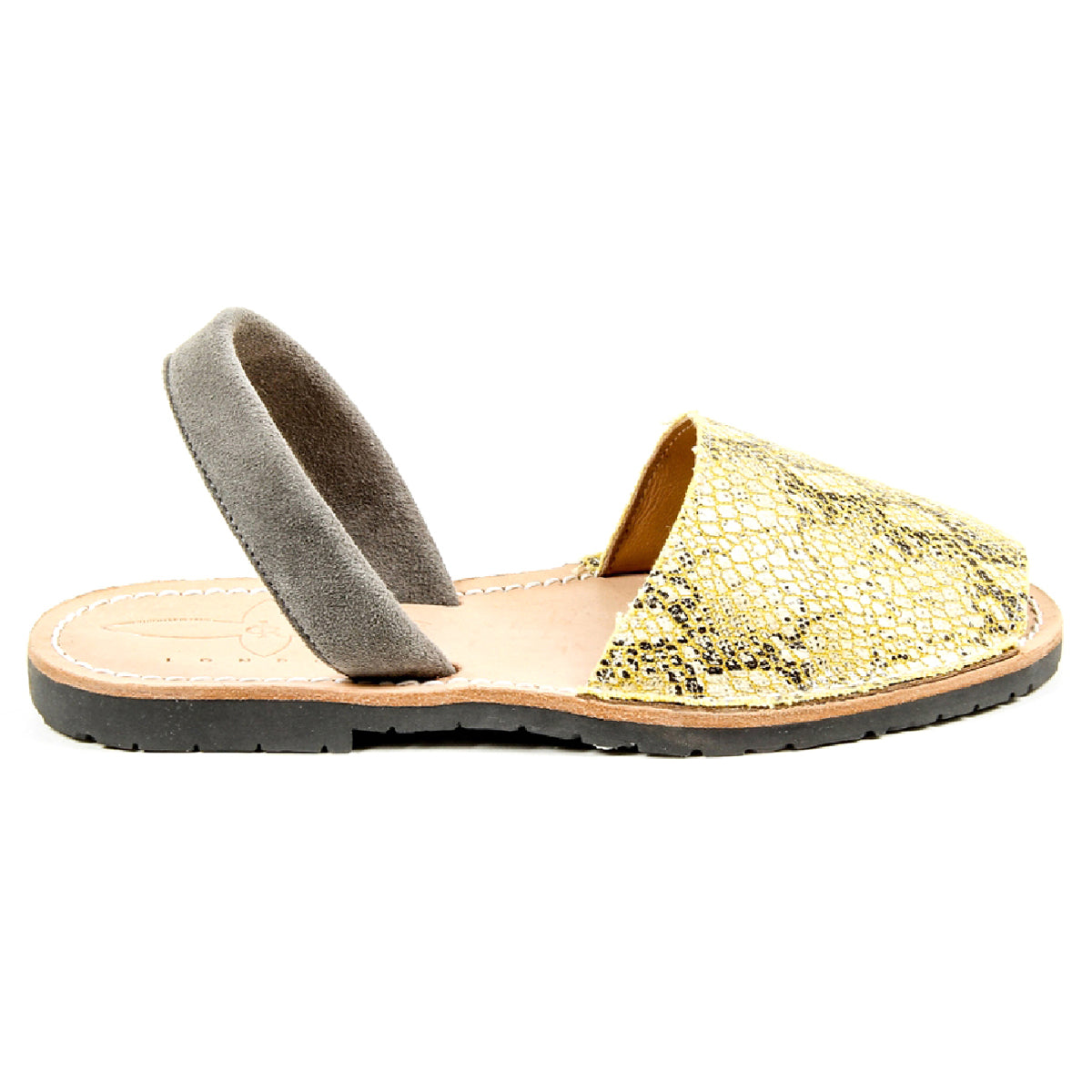 Del Rio London Sandalo basso da donna in cotone effetto serpente 14SS10902