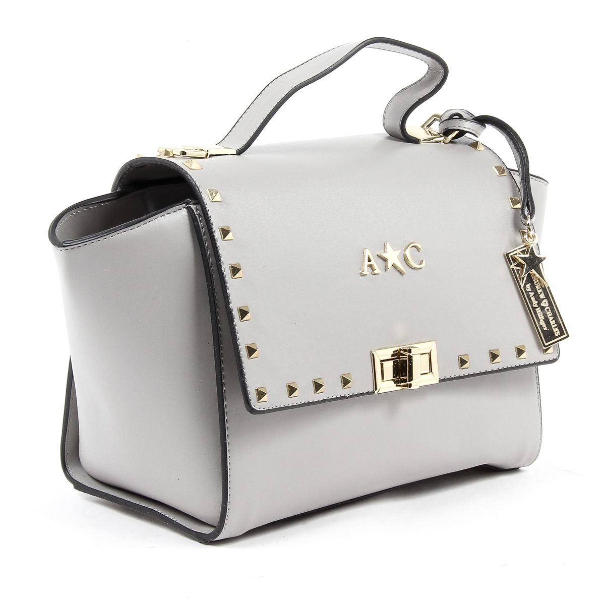 Borsa a mano da donna Andrew Charles grigio chiaro JAIME