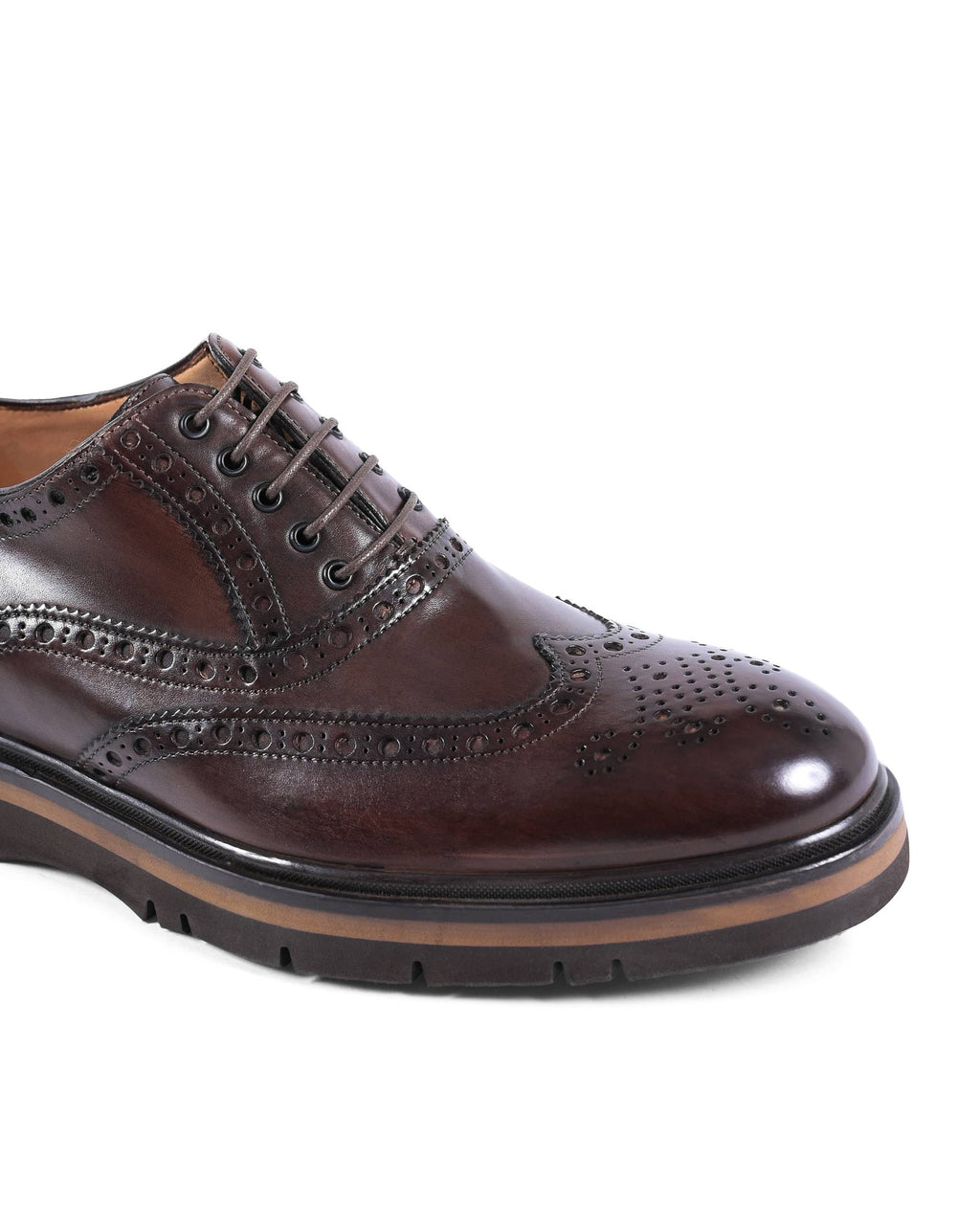Scarpe brogue da uomo Dee Ocleppo EB129 VITELLO CACAO