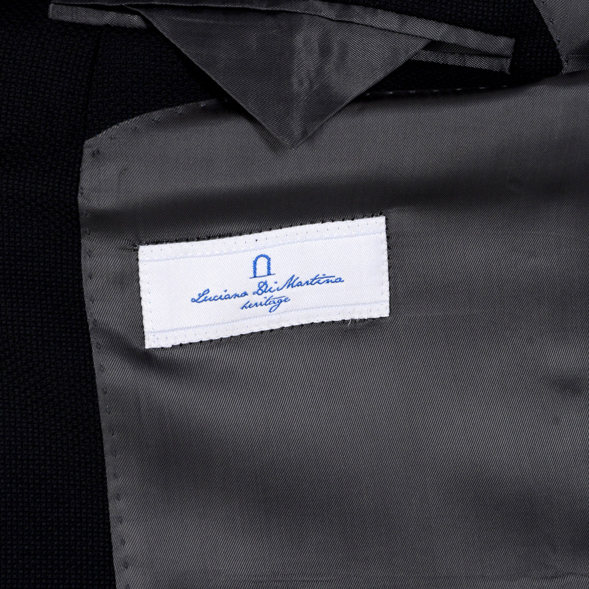 Giacca da uomo Luciano Di Martina a maniche lunghe blu scuro
