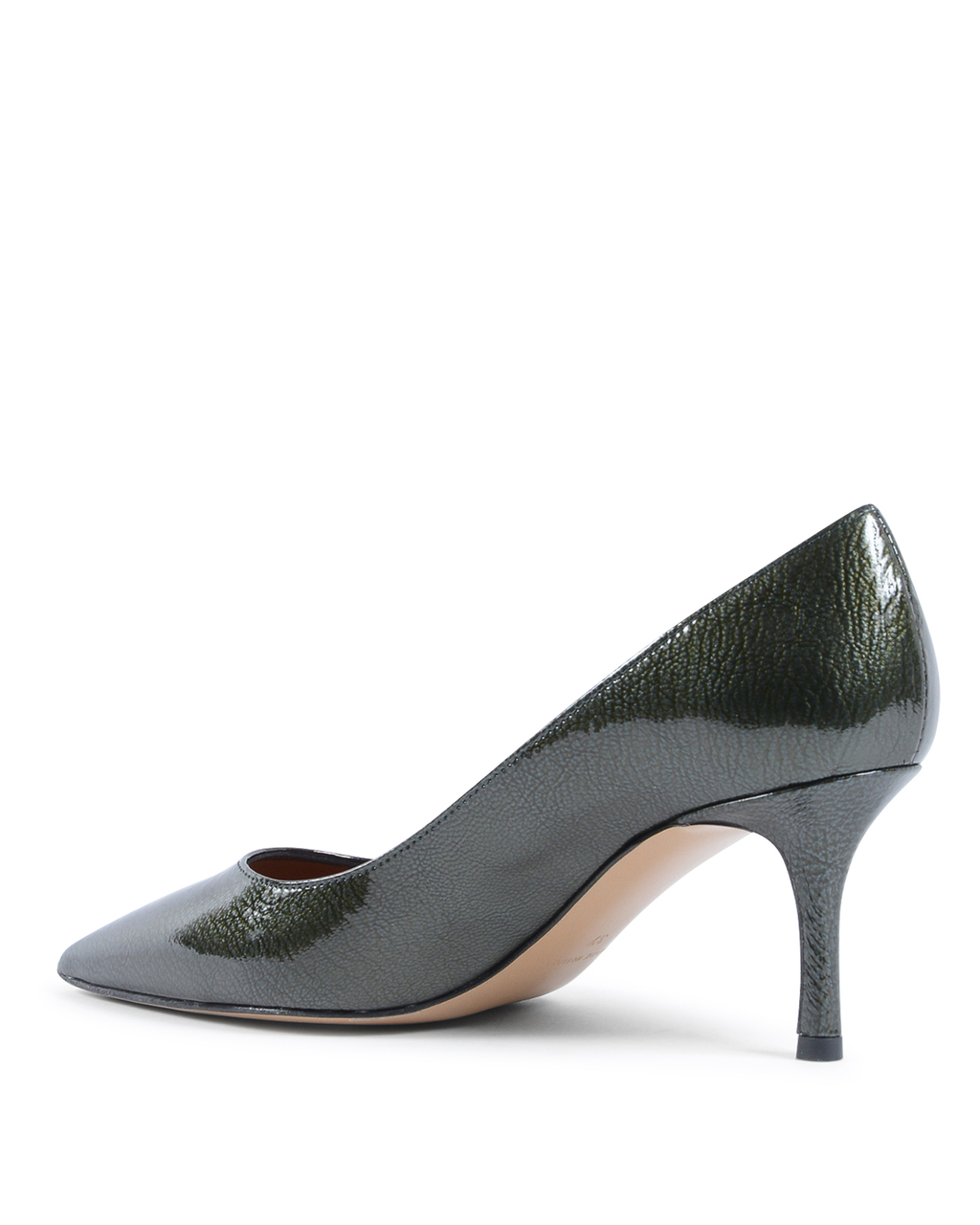 19V69 Italia Scarpe da donna con tacco verde oliva INES65 VERNICE OLIVA SCURA