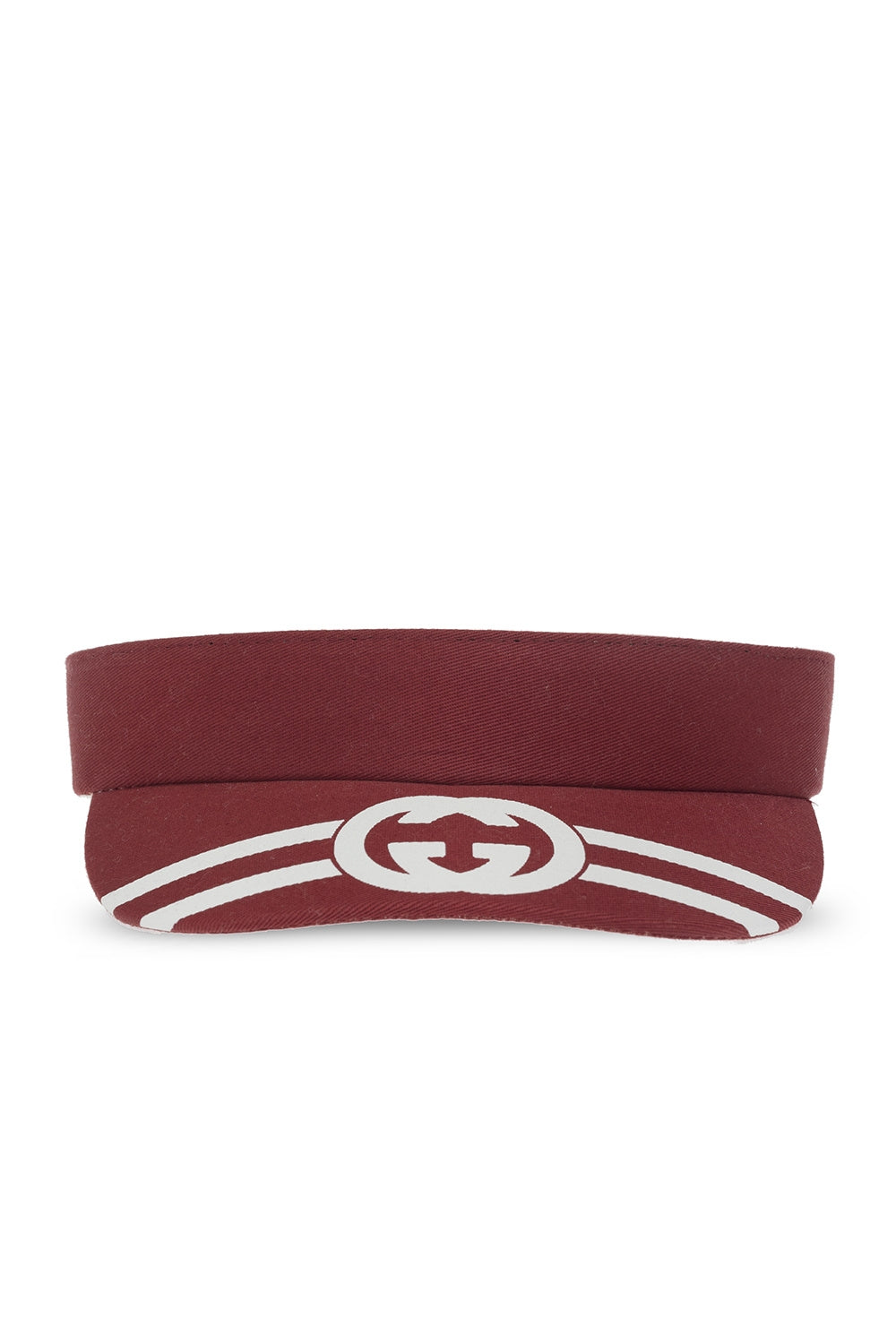 Cappello con visiera elastica Gucci rosso