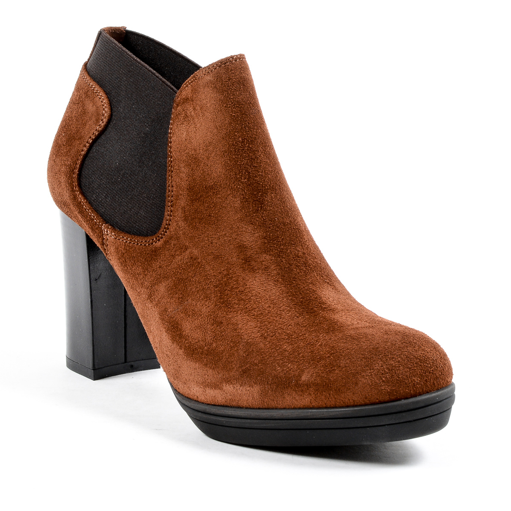 V 1969 Italia Stivaletto con tacco da donna marrone GRACY