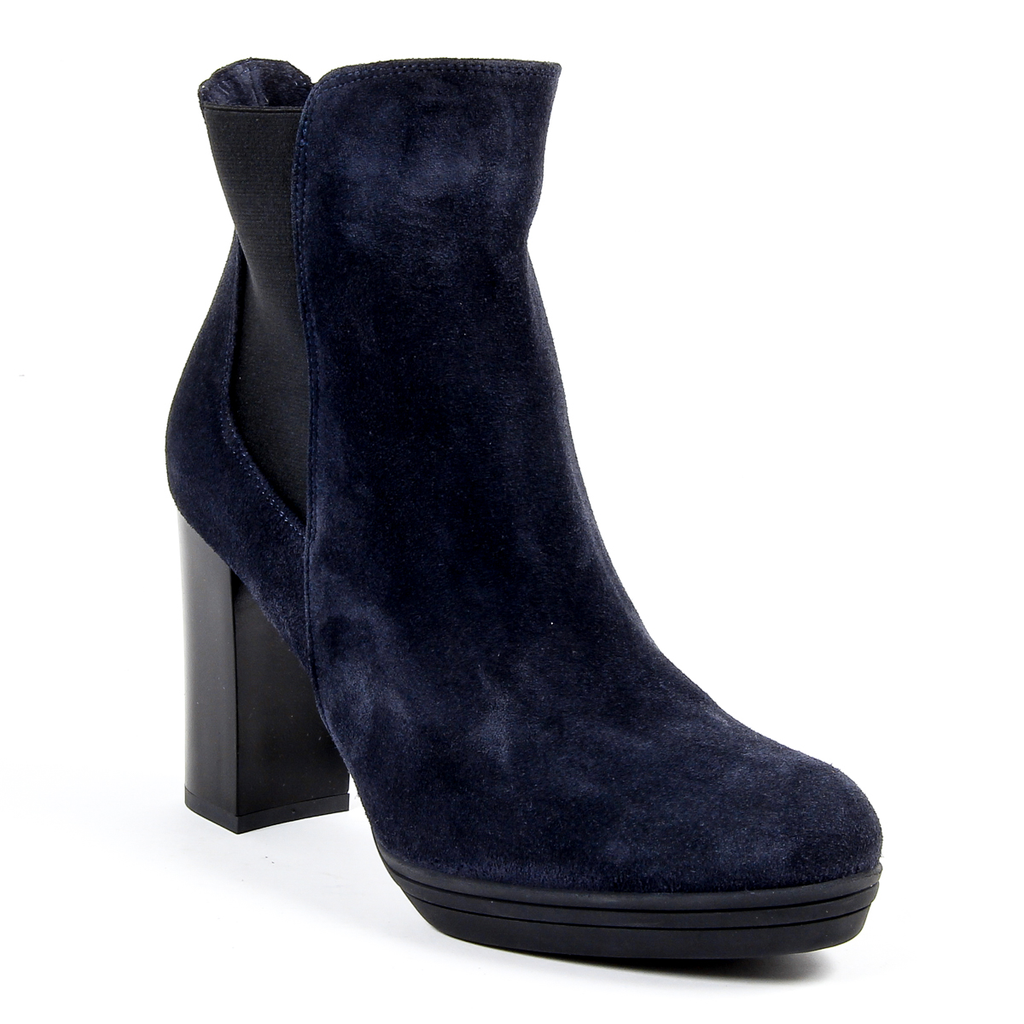 V 1969 Italia Stivaletto con tacco da donna blu MADELYN