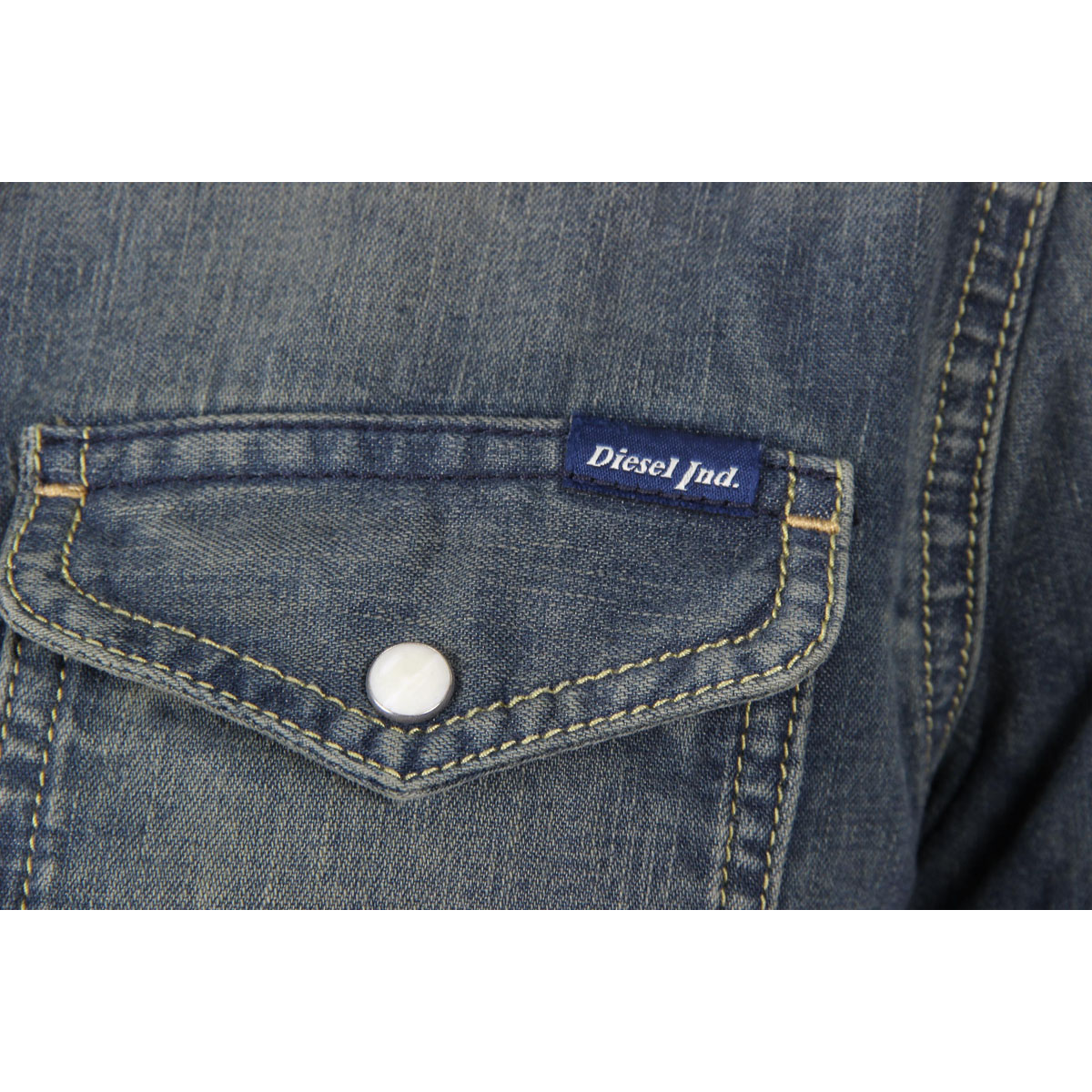 Camicia da uomo Diesel a maniche lunghe 00SD24 0IAEU 01 NEW-SONORA