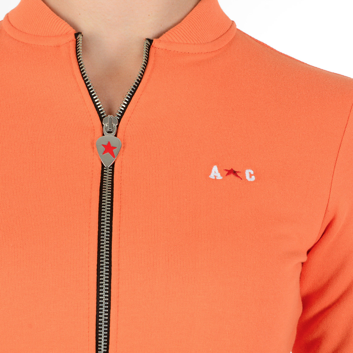 Andrew Charles Maglione da donna a maniche lunghe arancione SUMATRA