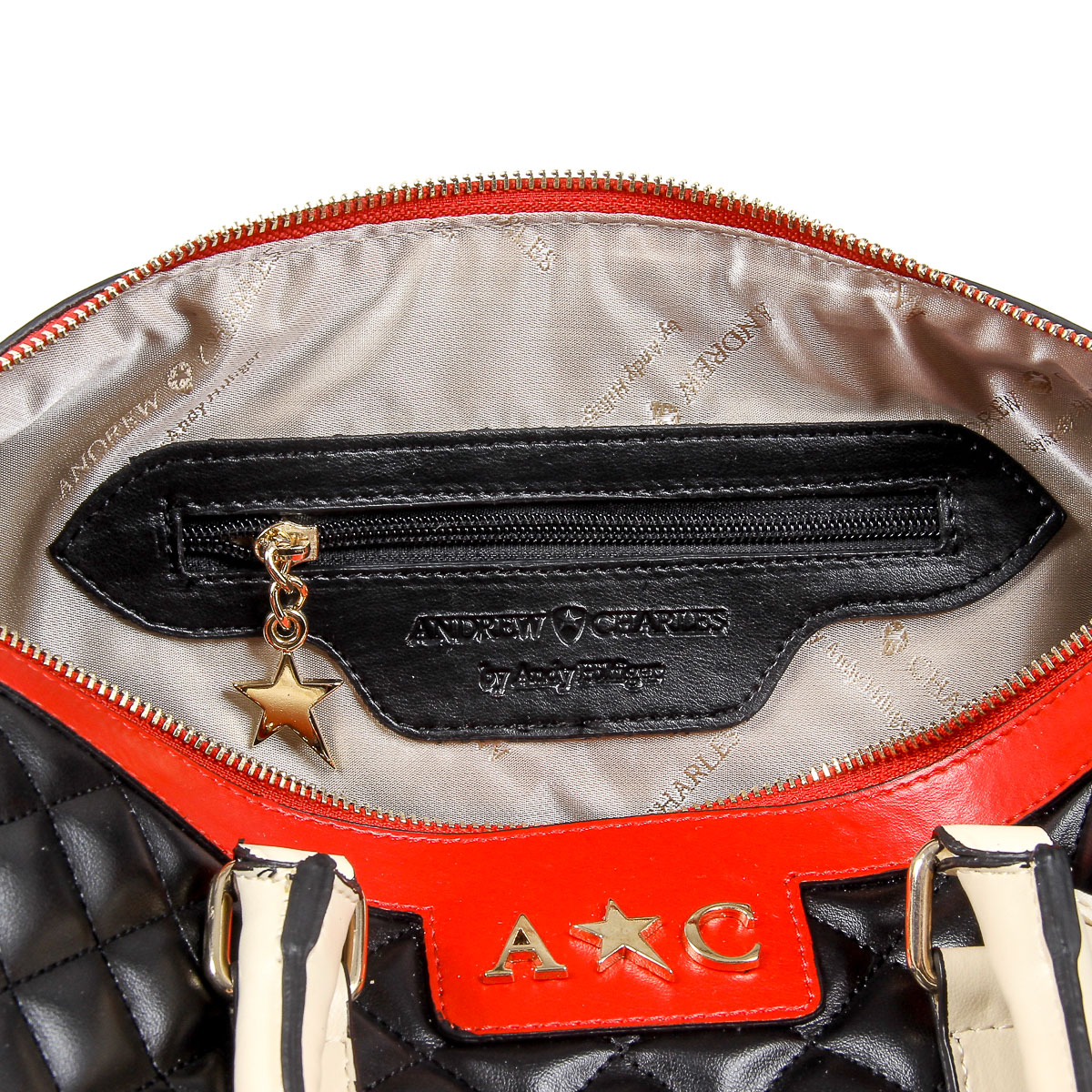 Borsa a mano da donna Andrew Charles nera ABBIE