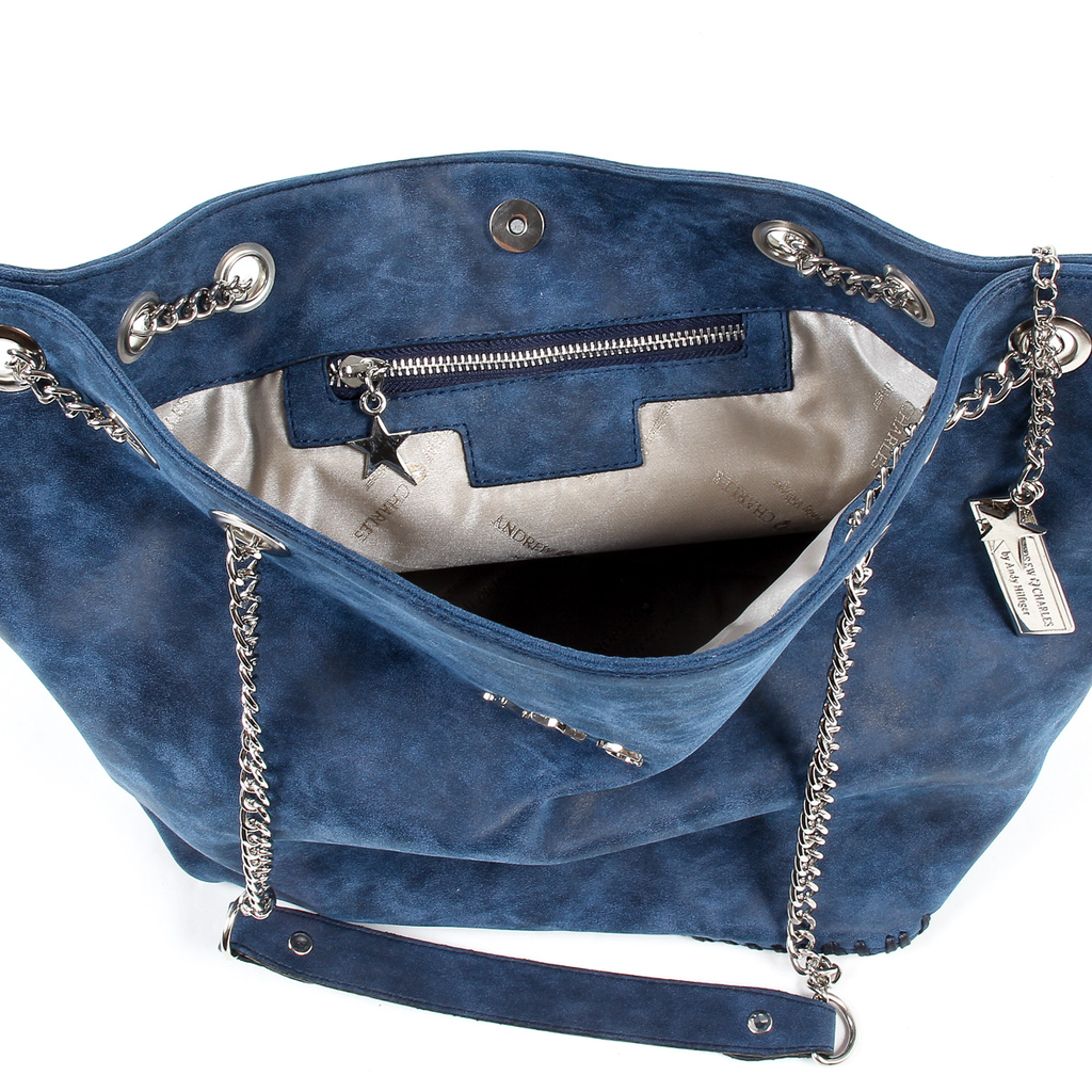 Borsa a mano da donna Andrew Charles blu scuro KIARA