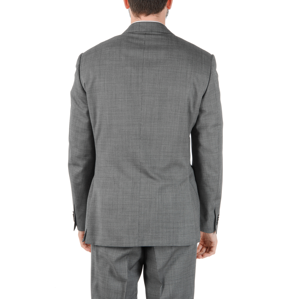 Abito da uomo Corneliani a maniche lunghe grigio Super 110's