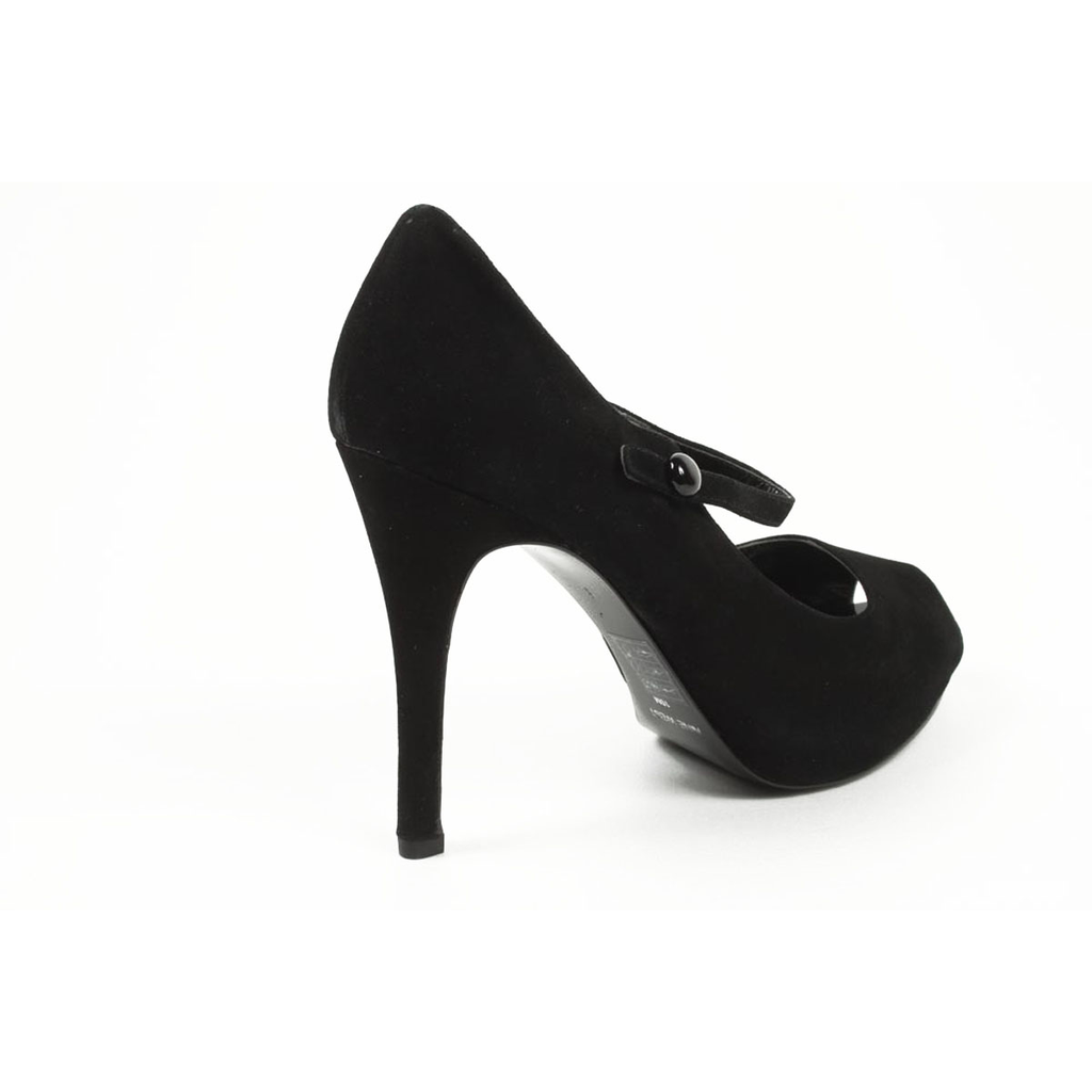 Nine West - Décolleté da donna con punta aperta, NWLUMINOUS BLACK BLK