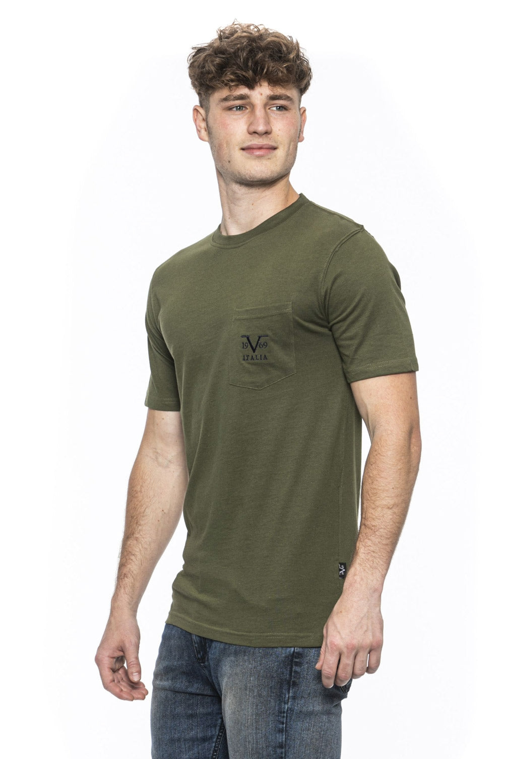 19V69 Italia T-shirt da uomo verde IVAN OLIVE