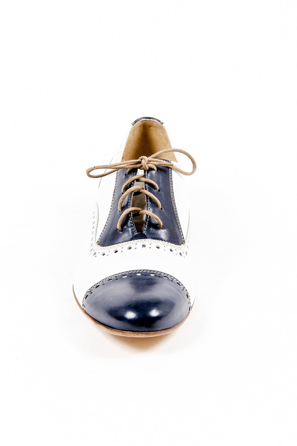Kiton Brogue Donna D35803 VINAP BLEU PRESTIGE BIANCO