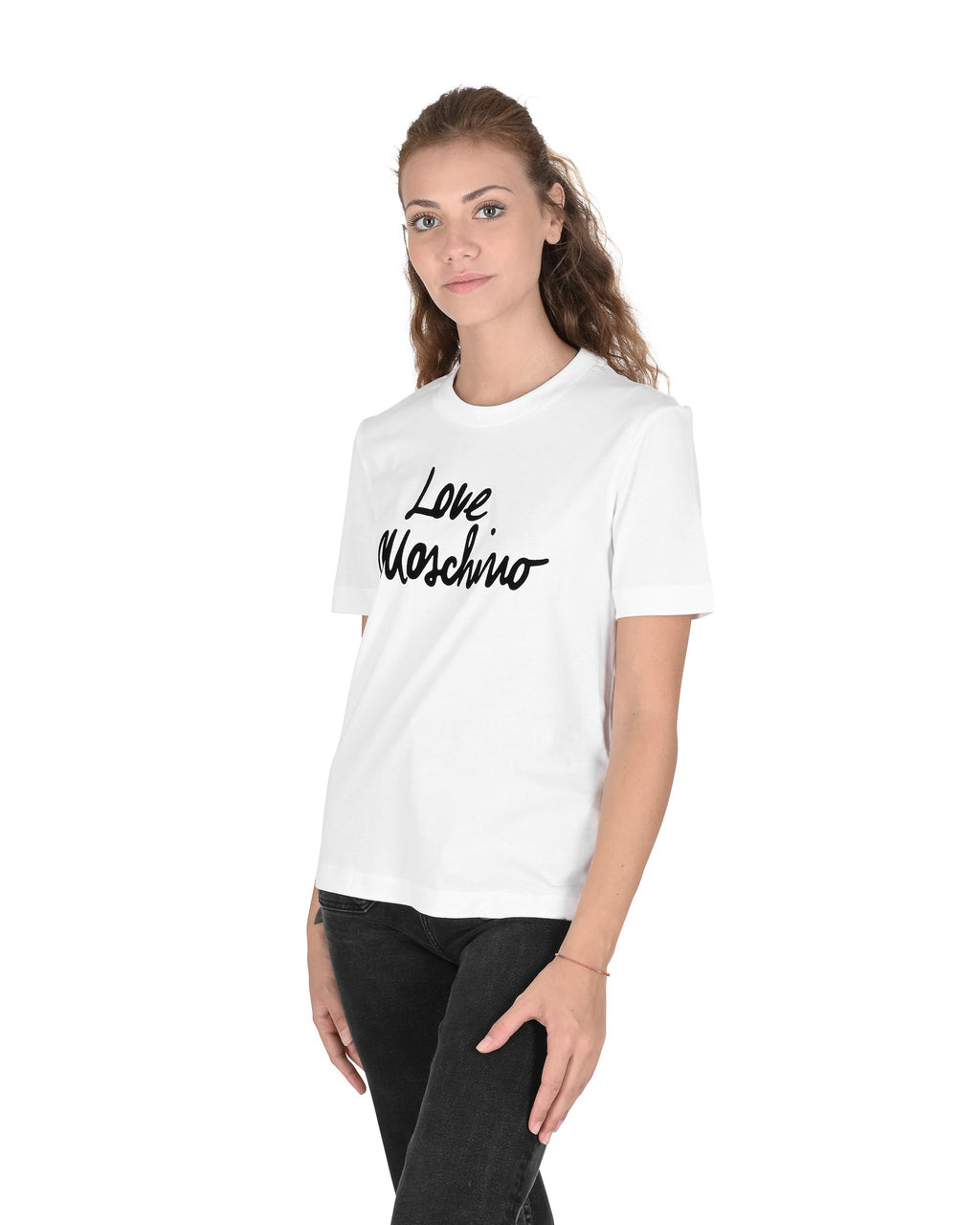 T-shirt da donna Love Moschino W 4 H06 18 M 3876 A00 BIANCO OTTICO