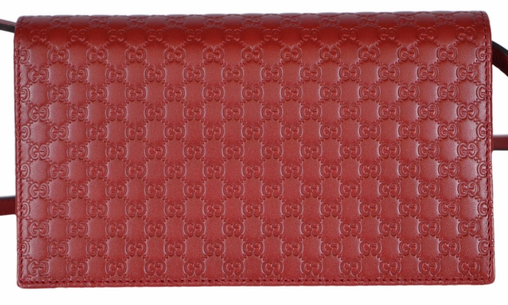 Borsa a tracolla Gucci Guccissima rossa
