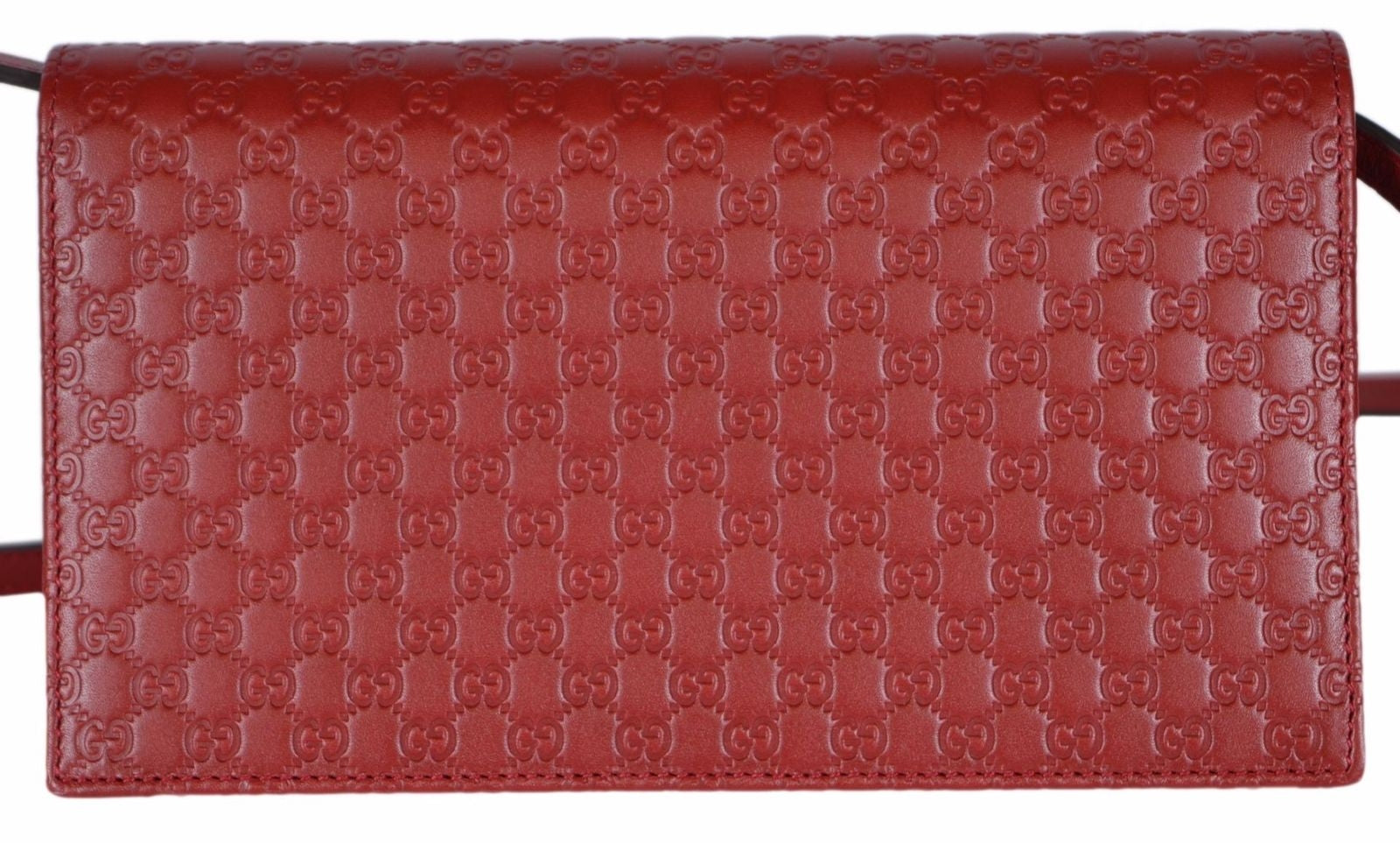 Borsa a tracolla Gucci Guccissima rossa