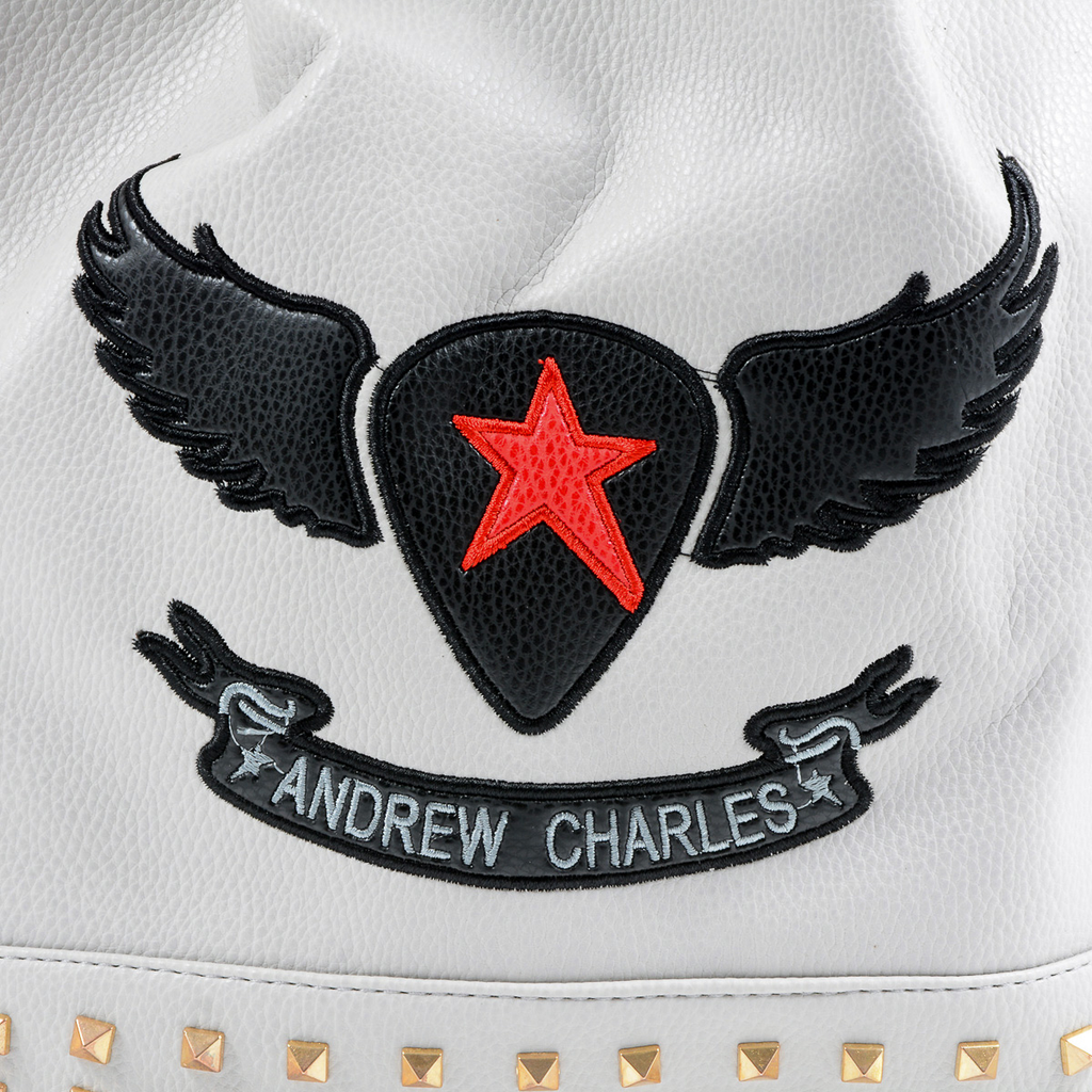 Borsa a mano da donna Andrew Charles grigio chiaro REBECCA